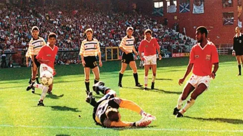 El gol de Juan Cayasso contra Escocia