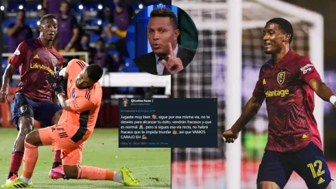 Carlos Pavón elogia y aconseja a Douglas Martínez después de su gol