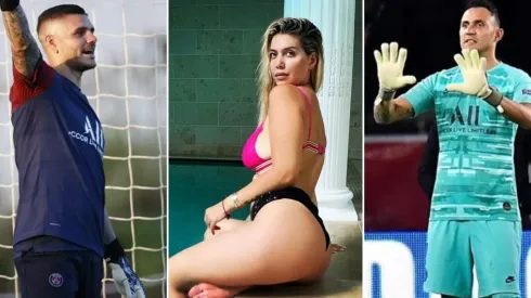 Icardi se vistió de portero y Wanda Nara bromeó con Keylor