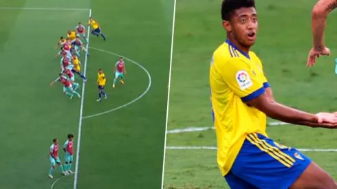 El VAR le anula mal un gol al Cádiz por supuesto offside de Anthony Lozano