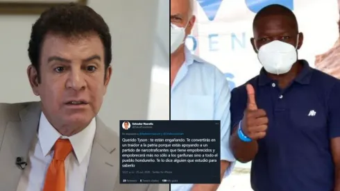 Nasralla le advierte a Tyson Nuñez: "Te convertirás en un traidor a la patria"