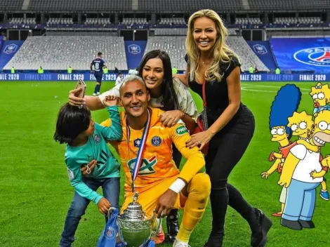Keylor Navas al mundo de Los Simpson