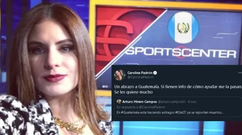 Carolina Padrón ofreció ayuda a Guatemala