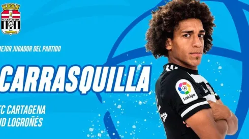 Adalberto Carrasquilla fue distinguido como MVP en partido con Cartagena