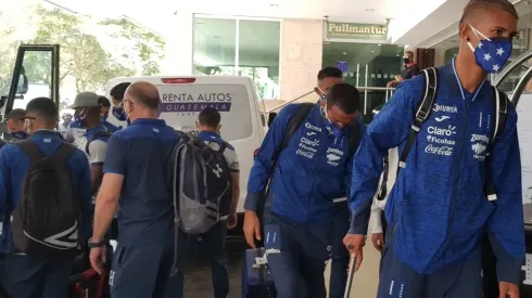 Honduras arribó a Guatemala para afrontar el partido amistoso