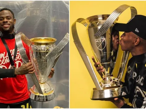 Los costarricenses Waylon Francis y Luis Díaz celebraron el título de la MLS