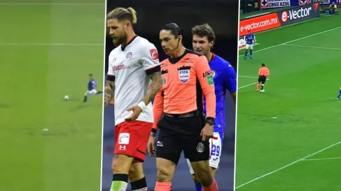Delantero de Cruz Azul iba a convertir y el árbitro evitó el gol en la Liga MX