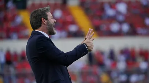 Thomas Christiansen durante el encuentro entre Panamá y Estados Unidos