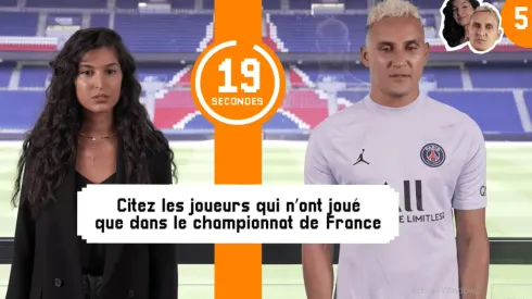 Keylor Navas jugando con una fanática de PSG