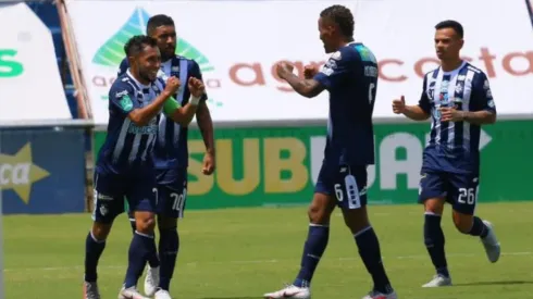Cartaginés celebra su anotación ante Sporting FC. (CSC Oficial)