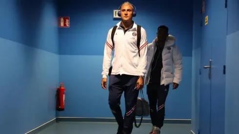 Keylor Navas entrando al Parque de los Príncipes