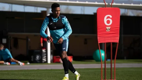 Yoel Bárcenas volvió a los entrenamientos de Leganés.