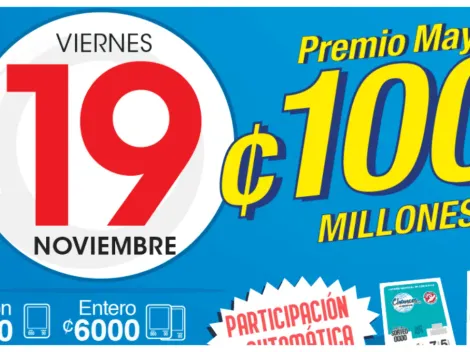 ◉ Chances de Costa Rica de HOY: sorteo, resultados y números ganadores viernes 19 de noviembre | Lotería Costa Rica Premio Mayor ¢100 millones