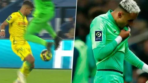 Keylor Navas vio la roja a los 64 minutos