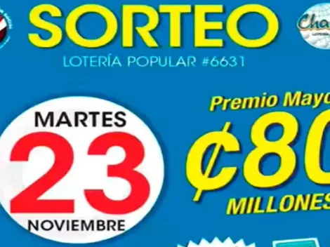 ◉ Chances de Costa Rica de HOY: sorteo, resultados y números ganadores martes 23 de noviembre | Lotería Costa Rica Premio Mayor 80 millones
