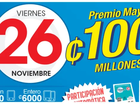 ◉ Chances de Costa Rica de HOY: sorteo, resultados y números ganadores viernes 26 de noviembre | Lotería Costa Rica Premio Mayor ¢100 millones