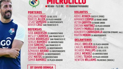 David Dóniga inicia microciclos con la selección nacional.