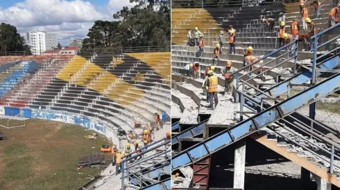 Estadio histórico de Guatemala es demolido