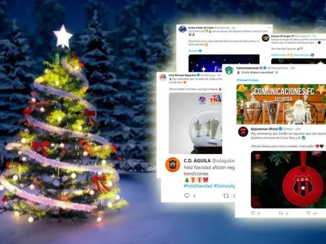 Los saludos navideños de los principales equipos de Centroamérica