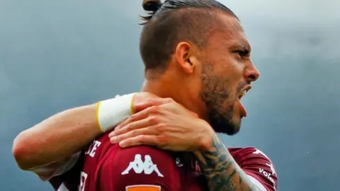 David Ramírez celebrando una anotación con Saprissa (David Ramírez, Instagram)