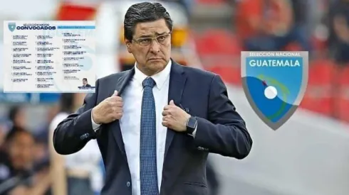 Primera convocatoria de Luis Fernando Tena como técnico de Guatemala