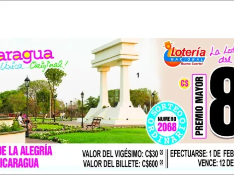 ◉ Lotería Nacional de Nicaragua de HOY: sorteo, resultados y números ganadores martes 31 de enero | Lotería Nica Premio Mayor 8 millones
