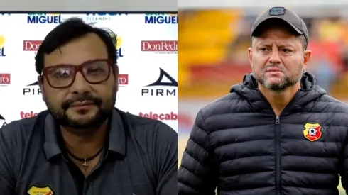 Jeaustin Campos y Jafet Soto tienen criterios diferentes sobre lo que vive Herediano y sus posiciones para solventarlo