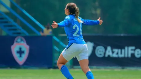 Michelle Montero anotó en el duelo entre Cruz Azul y Santos Laguna.