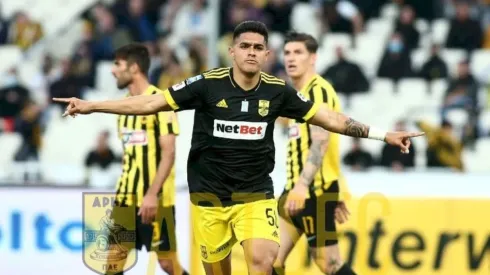 Luis Palma anota su primer gol con Aris Salónica