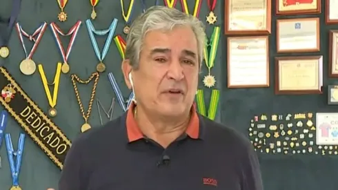 Jorge Luis Pinto no pudo evitar el llanto al hablar de la muerte de su amigo Freddy Rincón (Noticias Caracol, Twitter)