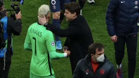 Pochettino y Navas tuvieron una conversación en privado