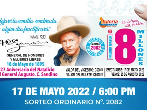 ◉ Lotería Nacional de Nicaragua de HOY: sorteo, resultados y números ganadores martes 17 de mayo | Lotería Nica Premio Mayor 8 millones