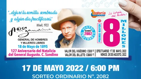 ◉ Lotería Nacional de Nicaragua de HOY: sorteo, resultados y números ganadores martes 17 de mayo | Lotería Nica Premio Mayor 8 millones.