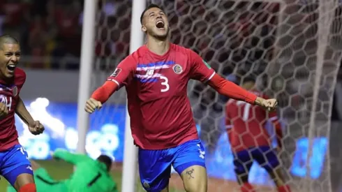 Juan Pablo Vargas celebrando su anotación ante los Estados Unidos en eliminatoria (Fedefut CRC)