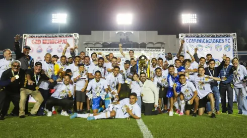 Celebración del Comunicaciones este domingo (Comunicaciones FC)