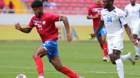 Johan Venegas jugó como estelar este domingo ante Martinica (Fedefut CR)