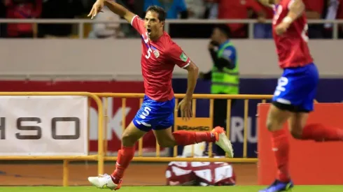 Celso Borges celebrando su anotación con La Sele (Fedefut CRC)