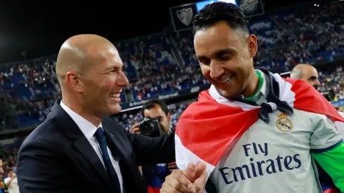 Zidane y Navas ya se conocen muy bien y han pasado momentos inolvidables juntos (Getty)