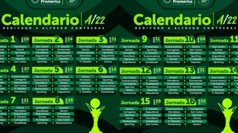 Definido el calendario del Apertura 2022