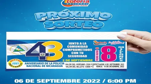 ◉ Lotería Nacional de Nicaragua: sorteo, resultados y números ganadores del martes 6 de septiembre | Lotería Nica Premio Mayor 8 millones.
