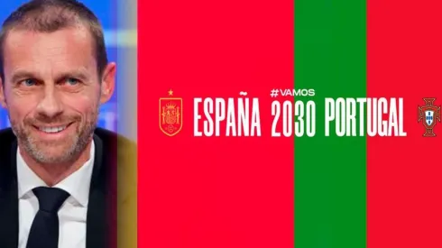 Presidente de UEFA confía que FIFA escoga a España y Portugal para Mundial 2030.