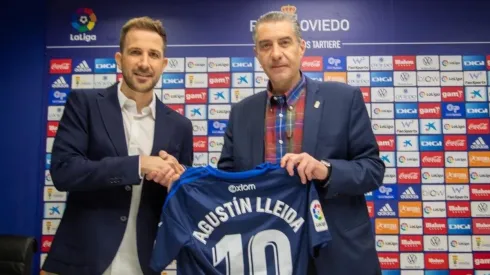 Agustín Lleida fue presentado este jueves como nuevo Gerente Deportivo del Real Oviedo de España (Real Oviedo)