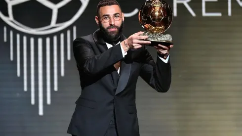 Karim Benzema recibe el Balón de Oro 2022