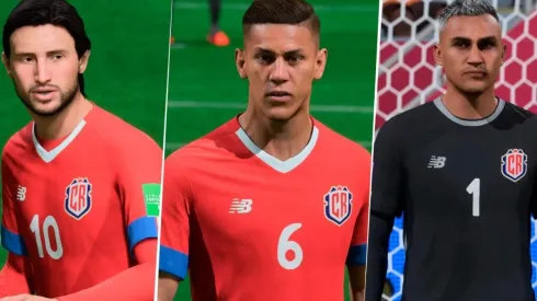 Selección de Costa Rica: la cara de los futbolistas en el FIFA 23