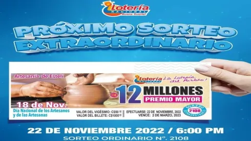 ◉ Lotería Nacional de Nicaragua de HOY: sorteo, resultados y números ganadores martes 22 de noviembre | Lotería Nica Premio Mayor 12 millones.