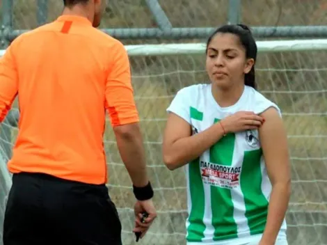 Samaria Gómez anota el gol de la victoria para su equipo en Grecia