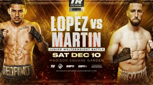 Teófimo López vs. Sandor Martin: cuándo, a qué hora y por qué canal de TV y streaming ver hoy la pelea EN VIVO en Centroamérica.