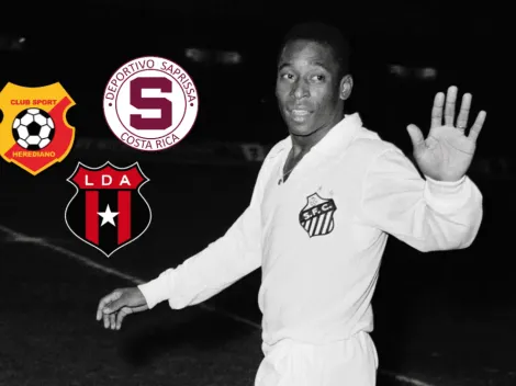 El emotivo vínculo de Pelé con Saprissa, Herediano y Alajuelense