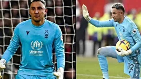 Así quedó el rostro de Keylor Navas tras debutar con el Nothingham Forest