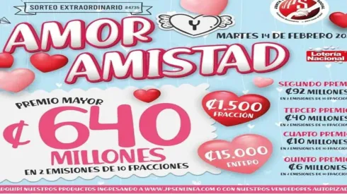 ◉ Sorteo Extraordinario de HOY: sorteo, resultados y números ganadores del martes 14 de febrero | Lotería Costa Rica Premio Mayor ¢640 millones.